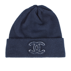 Chanel Embroidered CC Logo Beanie